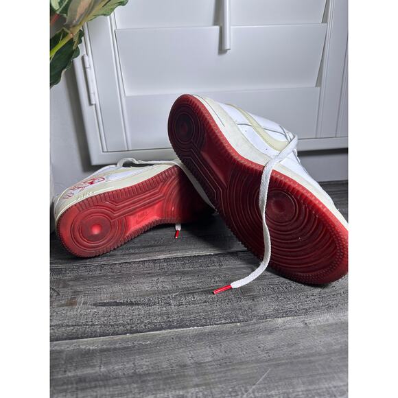 Nike Air Force 1 Low CN8534-100 Bodega Plastic Bag White Rose Shoes - Picture 5 of 6